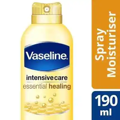 Vaseline Intensive Care Spray Moisturiser Essential Healing Dry Skin Body 190ml. • £10.99