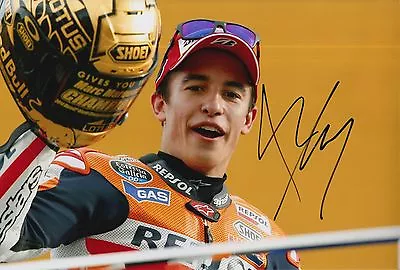 Marc Marquez Hand Signed 12x8 Photo Repsol Honda 2016 MOTOGP World Champion 5. • $123.30