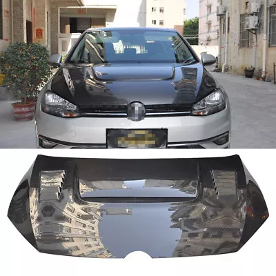 Carbon Fiber For VW Golf MK7 7.5 GTI 2015-2020 VR Type Engine Bonnet Hood Covers • $1231.01