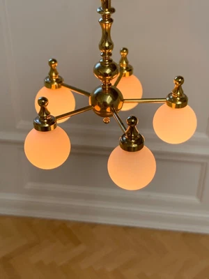 $39.99 • Buy Dollhouse Miniature Clare Bell 5 Light Globe Chandelier----Vintage----ESTATE----