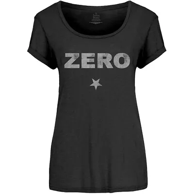 £16.95 • Buy Smashing Pumpkins Zero Distressed Official Ladies Black Fitted T-Shirt  