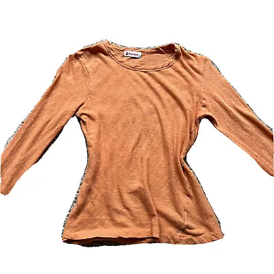Long Sleeve Orange Shirt. Made In Japan. 100% Cotton. EUC. • $20
