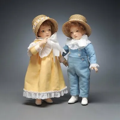 R. John Wright Molly & Jack USA Handmade Collectible Dolls • $1050
