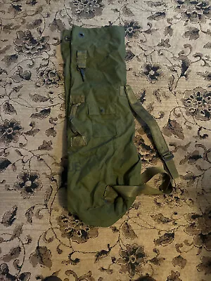 Us Military Nylon  Duffle Od Green Deployment Bag- Top Load • $19.50