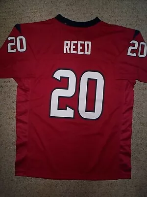 ($55) Houston Texans ED REED Nfl Jersey YOUTH KIDS BOYS CHILDRENS (L-LG-LARGE) • $19.94