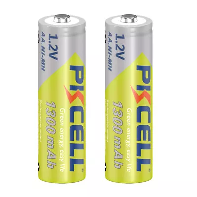 2-Pack Rechargeable AA NiMH Batteries 1300 MAh Recharge Up To 1000x Times • $3.99
