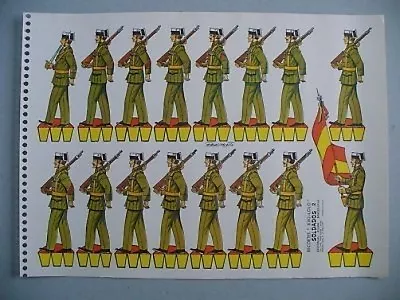 Spanish Military Army Toy Soldiers WWII Paper Dolls BHOF • $11.95