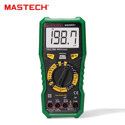 MASTECH MS890D+ Digital Multimeter Voltmeter Ammeter AC DC Volt Ohmmeter Tester✦ • $28.90