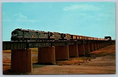 Postcard Missouri Pacific Railroad  West Texas Eagle  Train Near Dallas TX • $4.95