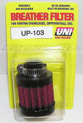 UNI UP-103 1/2  Clamp On Crankcase Differential Head Vent Breather Filter • $16.49