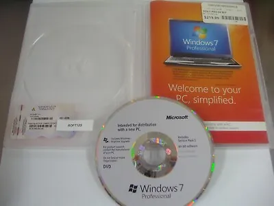$79.90 • Buy Microsoft Windows 7 Professional Full English DVD Version MS WIN PRO =NEW BOX=