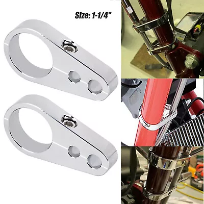 $29.98 • Buy 1 1/4  Clutch Cable Brake Line Clamp For Harley V-Rod Street Glide Sportster XL