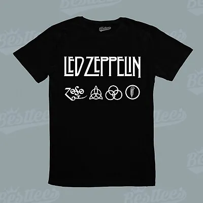 Unisex LED ZEPPELIN Heavy Metal Hard Rock Music ARTIST Band Graphic Tee T-Shirt • $38