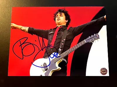 Billie Joe Armstrong GREEN DAY Signed 7x5 Color Photo Autograph: Original W/COA • $69