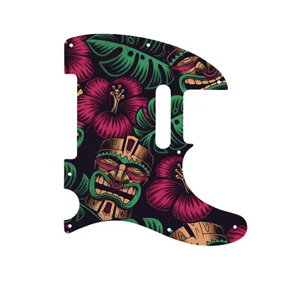 Custom Pickguard For Fender Telecaster Aloha Tiki Graphic - Thick • $65