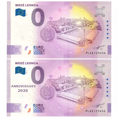 0 Euro Souvenir MIEDZ LEGNICA 2021 - NORMAL + ANNIVERSARY • £15.38