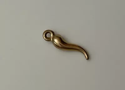 £22 • Buy Vintage HM Hallmarked 9k 9ct Yellow Gold Tiny Horn Of Plenty Charm Pendant