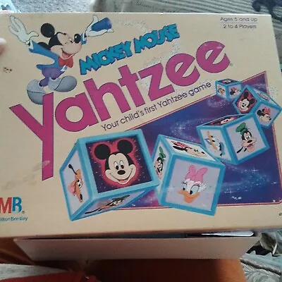 Disney Mickey Mouse Yahtzee 1988 Milton Bradley #4908 Complete Vintage • $7.99