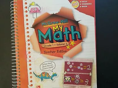 McGraw-Hill My Math Grade 1 Volume 2 Teacher Edition • $8.88