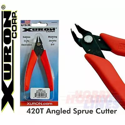 Xuron 420T Angle Head High Precision Shear Snips Made In The USA Hand Tool • £15.26