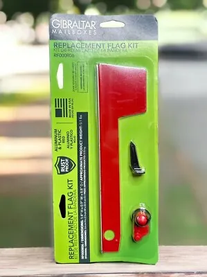 Gibraltar Solar Red MAILBOX FLAG REPLACEMENT KIT Aluminum Post Mounted RF000R06 • $11.95