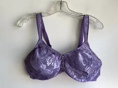 WACOAL Awareness Full Figure Underwire Purple Floral Bra {85567} Size 40D • $19.85