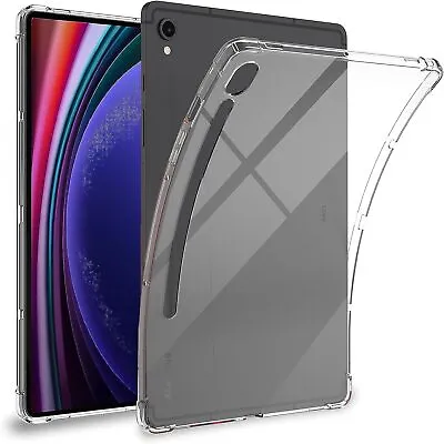 For Samsung Galaxy Tab S7/S8/S9/Plus/Ultra S9 FE Case Clear Shockproof Cover Gel • £6.95