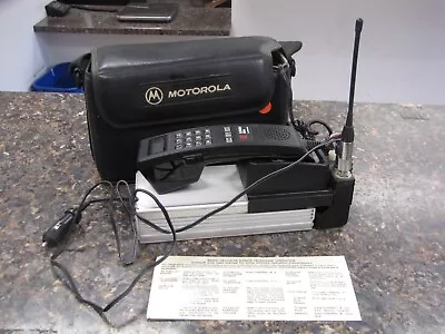 $29.99 • Buy Vintage Motorola SCN2252A Cellular One Motorola Car Phone With Case