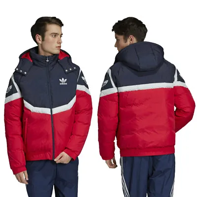 Adidas Originals Padded Jacket New Mens Sportive Duck Down Puffa Bomber Coat - S • $126.31