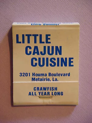 Matches Matchbook LITLLE & ELMO'S CAJUN CUISINE Gretna & Metairie LOUISIANA • $9.44