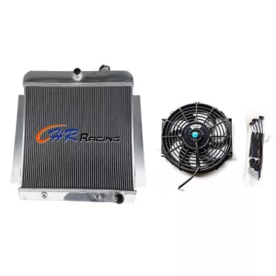 3 ROW Aluminum Radiator +16''FAN For CHEVY PICKUP TRUCK 1955-1959 1956 1957 1958 • $305