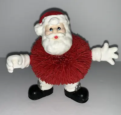 Vintage 1990s Limited Edition Rubber Santa Christmas Koosh Ball • $7.99