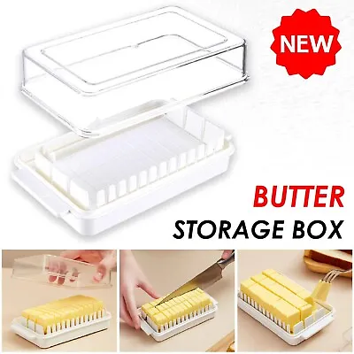Plastic Box Butter Storage Case Food Cheese Serving Storage Dish Container • $17.49