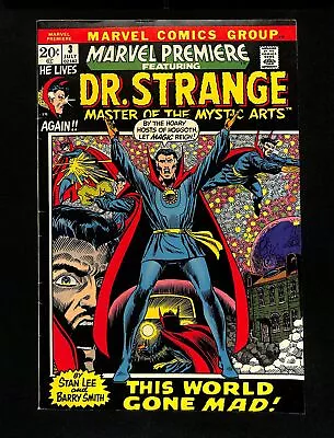 Marvel Premiere #3 VG+ 4.5 1st Doctor Dr. Strange In Title! Marvel 1972 • $0.99