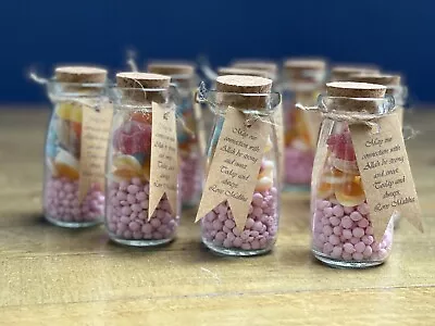 Personalised Mixed Sweets Jar Party Wedding Anniversary Birthday Gift Favour • £3