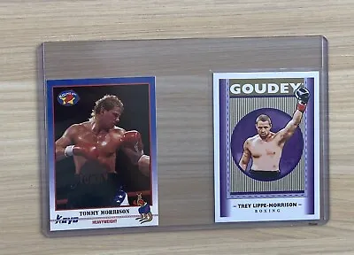 Tommy Morrison (Kayo 91’ Card) + Trey Lippe-Morrison (Goudey Card 19’ Card). • $15