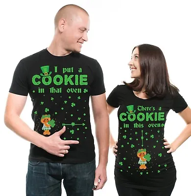 ST Patrick's Day Maternity T-Shirt Baby Girl Couple Matching Party Shirts Paddy' • $31.67