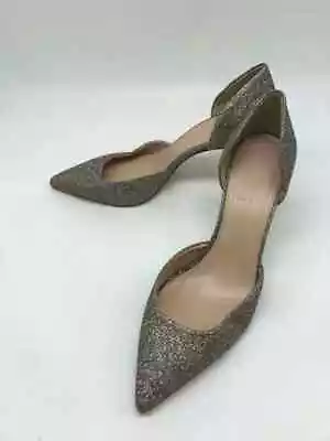 Pre-Owned J Crew Silver Size 7 D'orsay Heels • $22.39