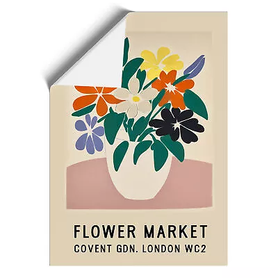 Covent Garden Flower Market Exhibition No.8 Wall Art Print Framed Canvas Picture • £18.95