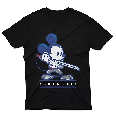 Retro Shinobi Mickey Mouse Disney Ninja Funny Steamboat Willie Vintage T-Shirt • $17.99