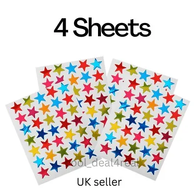 £2.99 • Buy Children Kids Reward 4 Sheets Star Stickers Schools/Teachers/Parents/scrapbook