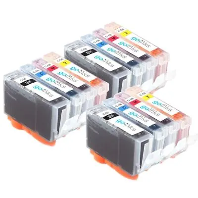 12 Ink Cartridges To Replace Canon PGI-5Bk CLI-8C CLI-8M CLI-8Y - Compatible • £19.20