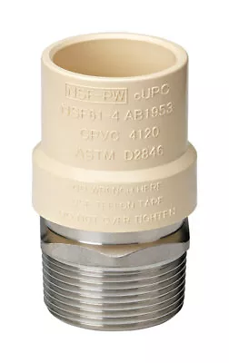 Homewerks 542-34-34-B CPVC Transition Adapter 3/4 Slipx3/4 MPT Dia. In. • $14.60