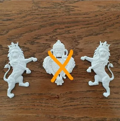 $15.45 • Buy 1x Lion French Furniture Moulding Prima Redisign Applique Carving Onlay Set 
