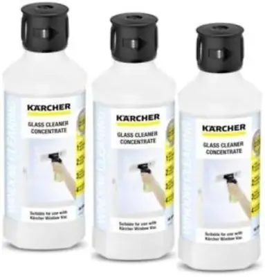 Karcher Window Vac Glass Cleaning Surface Shine Concentrate Solution Pack Of 3 • £24.82
