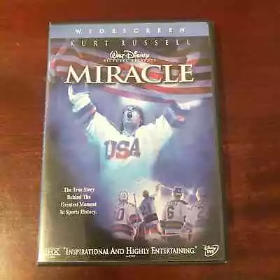 Miracle DVD 2004 2-Disc Set Widescreen Edition Hockey Sports Movie Disney • $6.80
