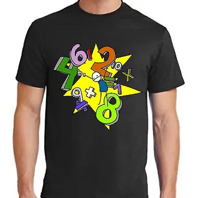 Girls Boys Maths Day Kids Tshirt Funny Symbols School Fun Present T-Shirt • £7.99