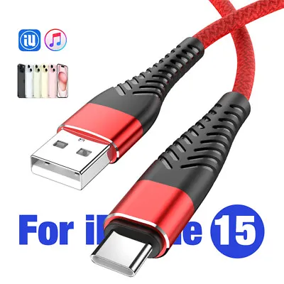 Heavy Duty Type C USB C Fast Charger Cable Cord For IPhone 15 Samsung S21 S20 + • $7.47