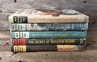 Lot Alfred Hitchcock THREE INVESTIGATORS Mystery Hardcover HC Books 5 6 8 9 22 • $49.99