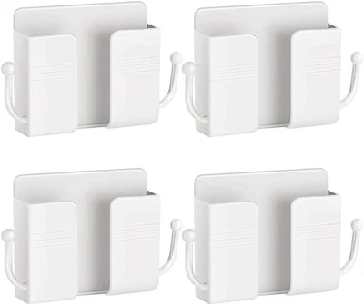 $10.83 • Buy  NEW 4Pcs Wall Mount Phone Holder With HooksÂ Adhesive Mobile Phone Charging Sta